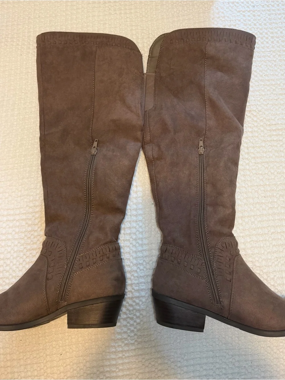 Sonoma Taupe Suede Over-The-Knee Boots